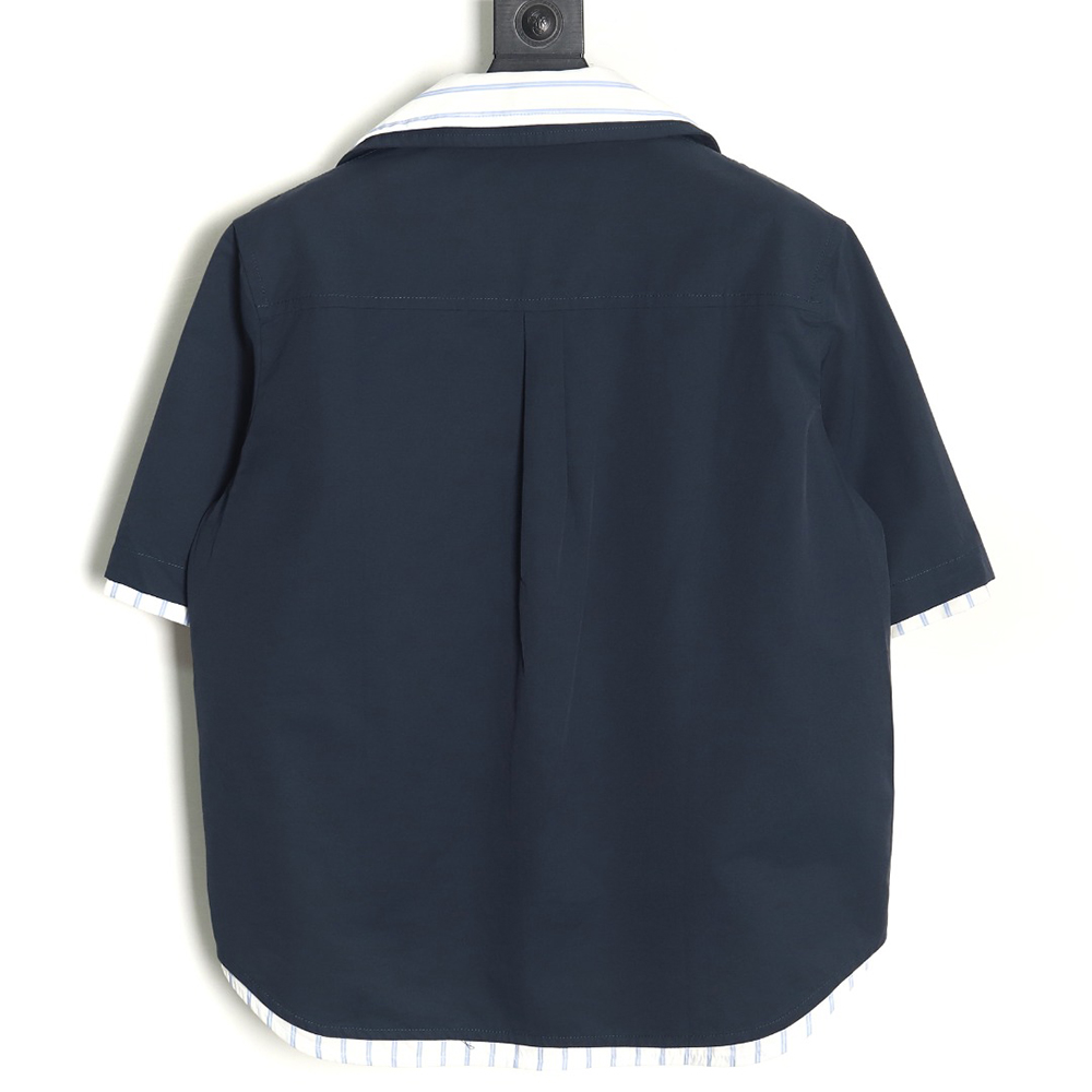 Bottega Veneta Fake Two-Piece Short-Sleeve Shirt