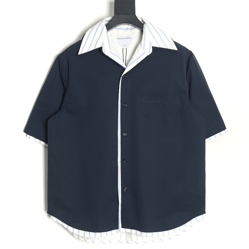 Bottega Veneta Fake Two-Piece Short-Sleeve Shirt