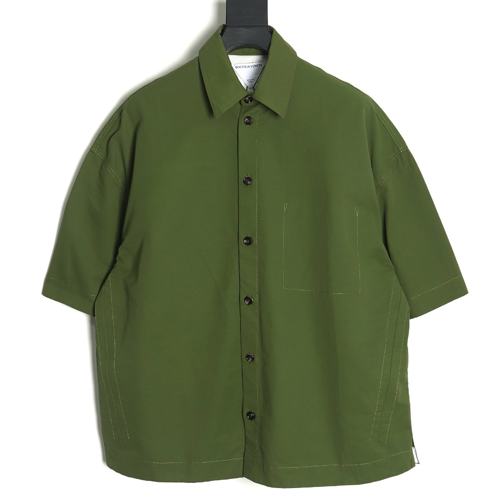 Bottega Veneta woven short-sleeved shirt