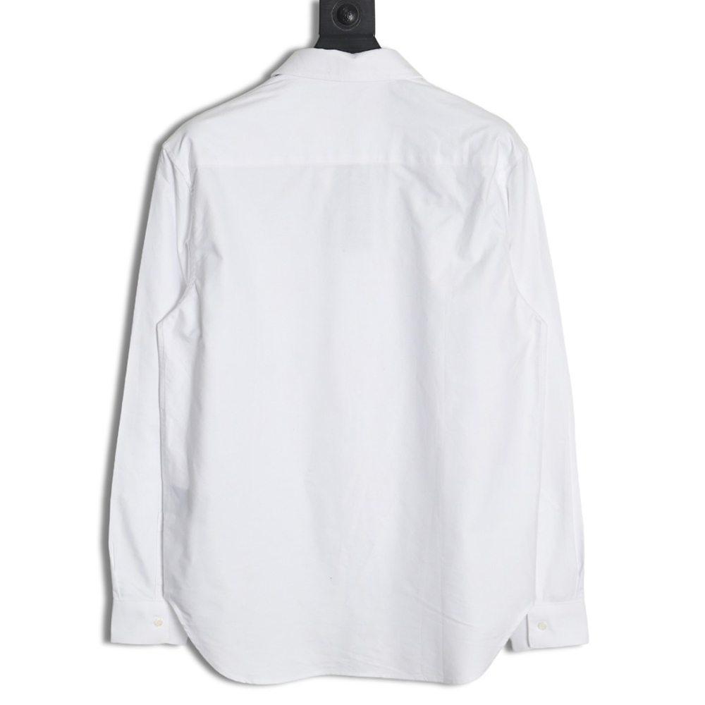 Dior heart embroidered long-sleeved shirt