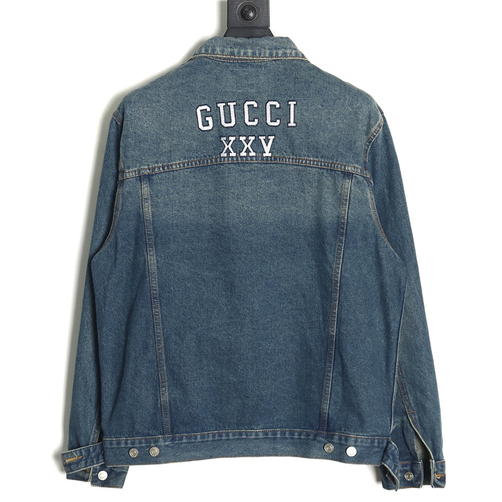 Gucci & Yankees joint embroidered patch jacket