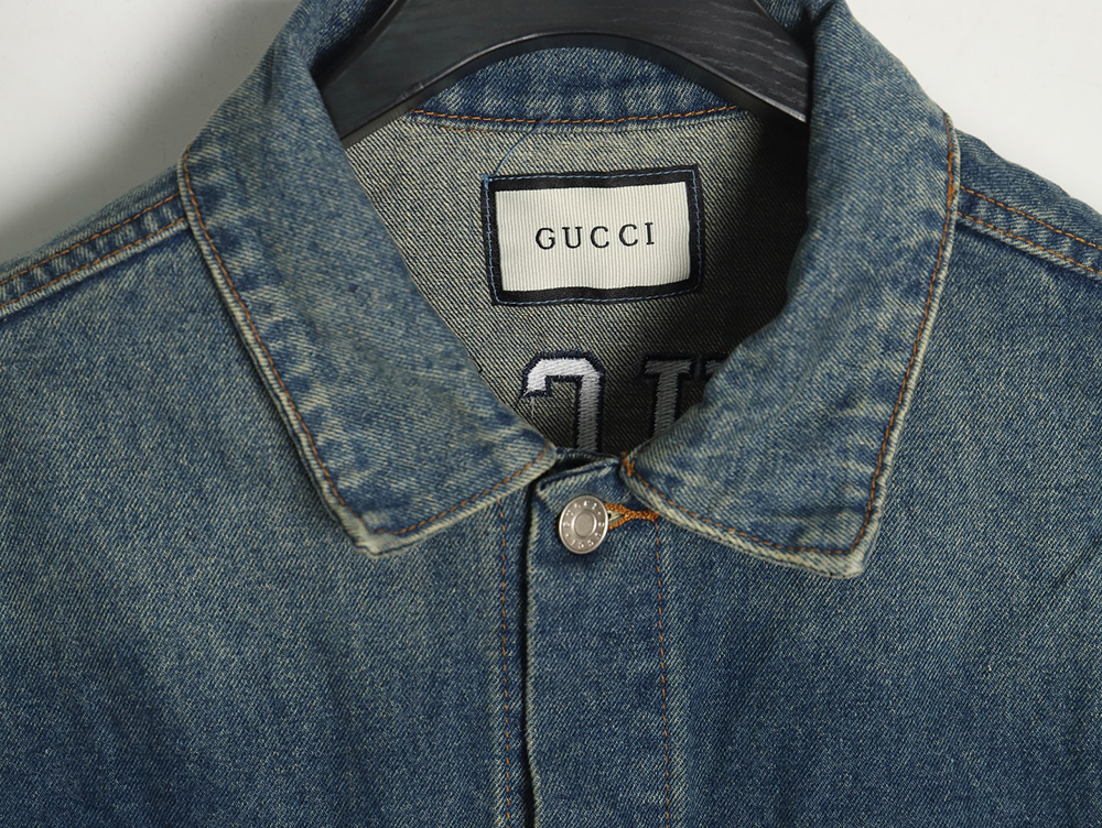 Gucci & Yankees joint embroidered patch jacket