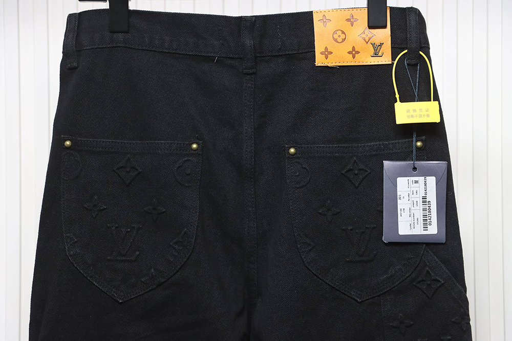 Louis Vuitton Embossed Denim Overalls