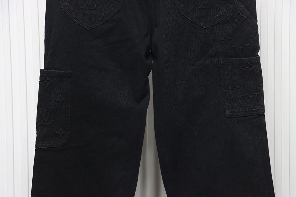 Louis Vuitton Embossed Denim Overalls