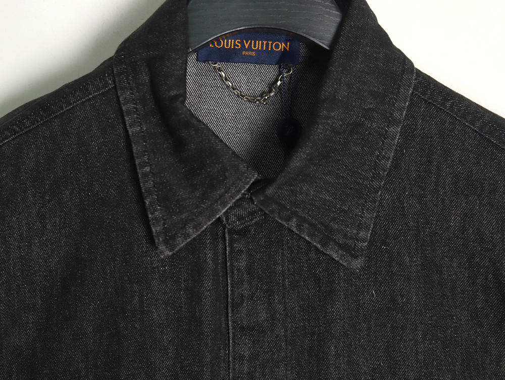 Louis vuitton pocket embossed denim jacket shirt