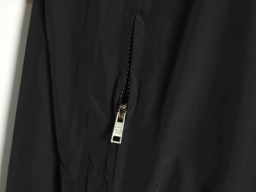 Prada Embroidered Logo Zip-Up Jacket TSK1