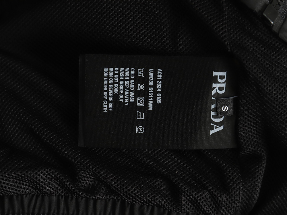 Prada Embroidered Logo Zip-Up Jacket TSK1