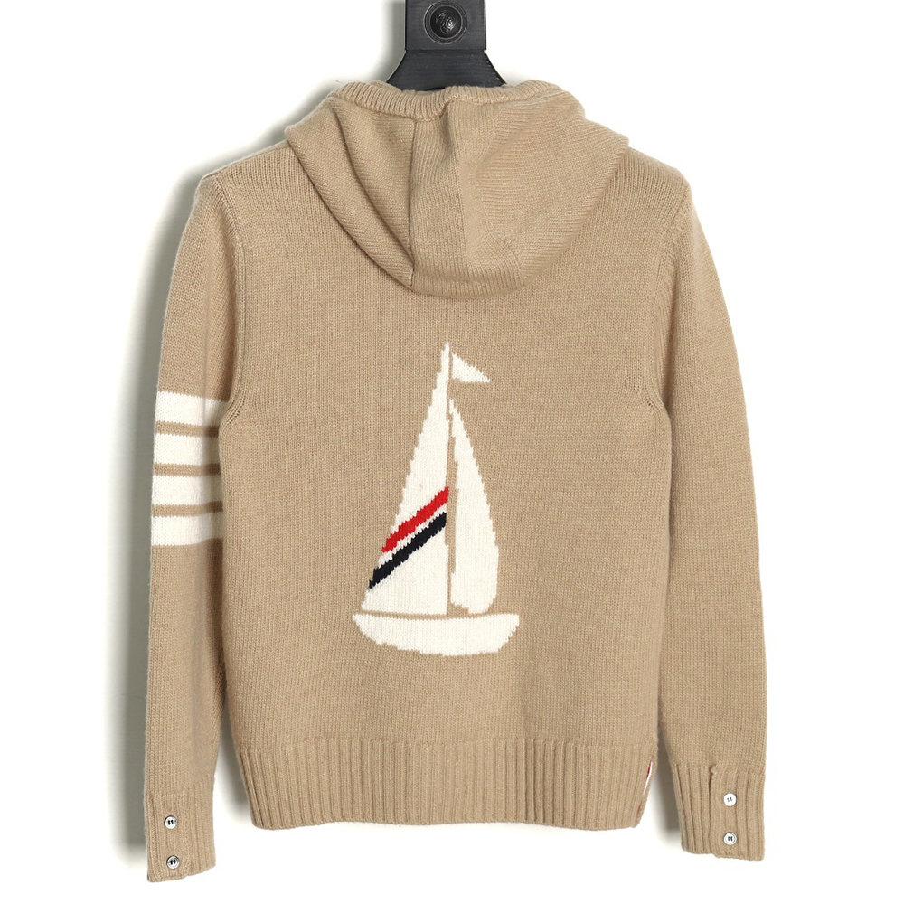 Thom Browne Sailboat Australian Wool Hooded Jacket