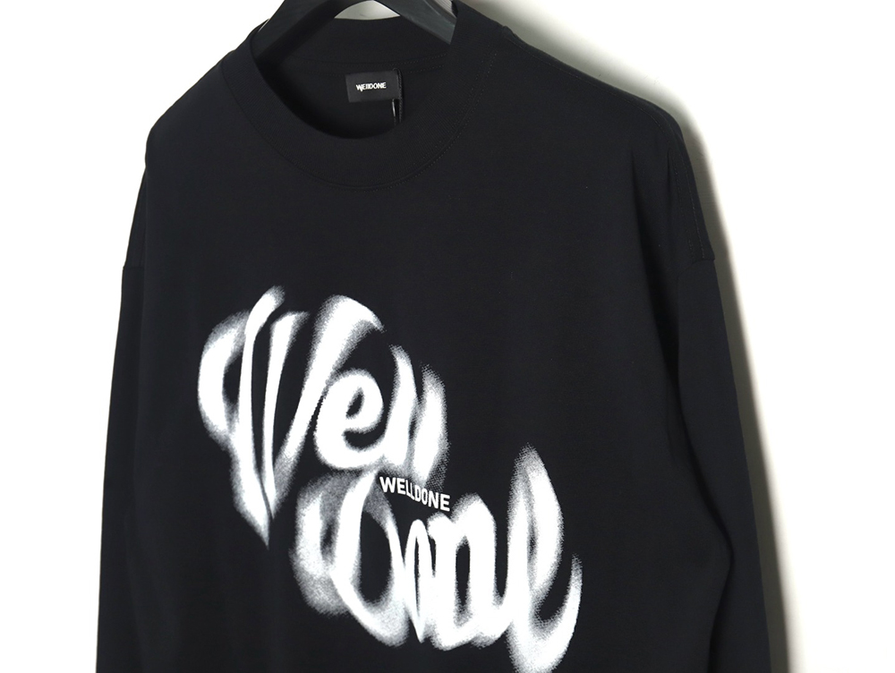 We11 Done dynamic letter print long-sleeved T-shirt