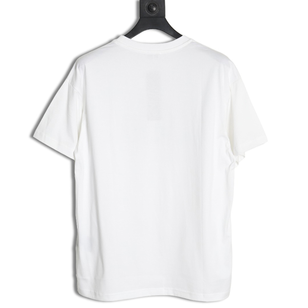 Dior lettering toothbrush embroidered short sleeves