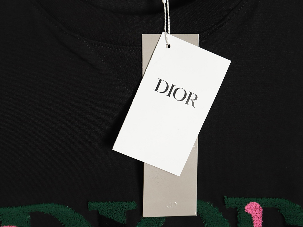 Dior lettering toothbrush embroidered short sleeves TSK1