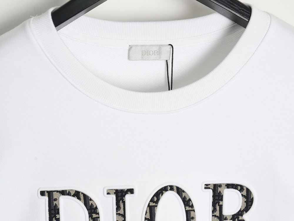 Dior monogram patch crew neck sweatshirt