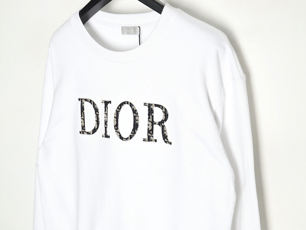 Dior monogram patch crew neck sweatshirt