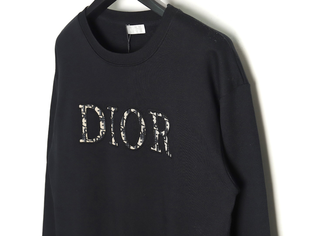 Dior monogram patch crew neck sweatshirt TSK1