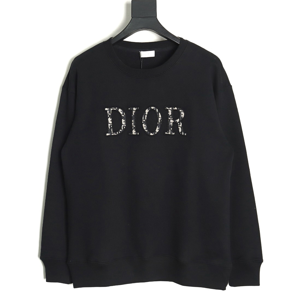 Dior monogram patch crew neck sweatshirt TSK1