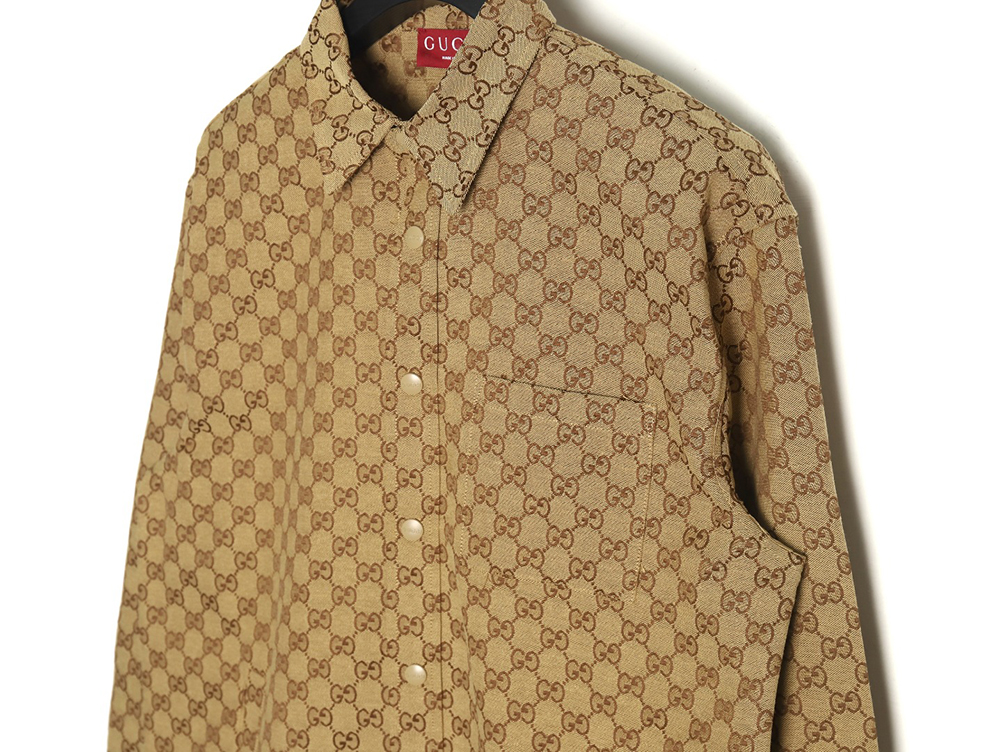 Gucci all-over double G jacquard shirt jacket