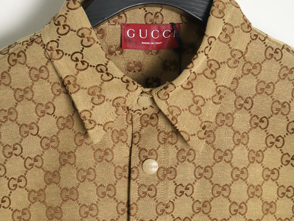 Gucci all-over double G jacquard shirt jacket