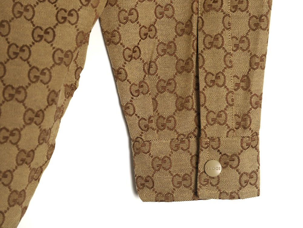 Gucci all-over double G jacquard shirt jacket