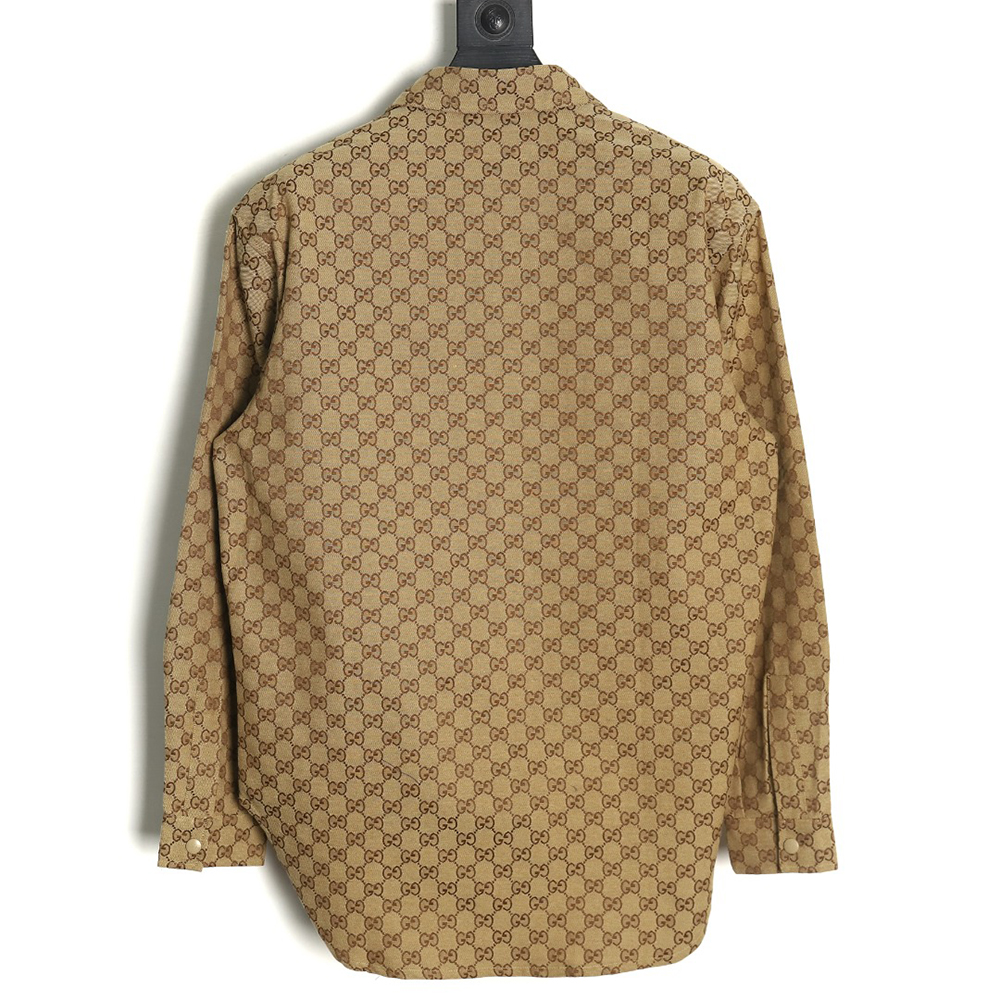 Gucci all-over double G jacquard shirt jacket