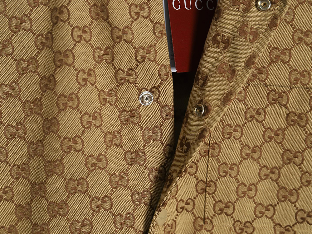 Gucci all-over double G jacquard shirt jacket