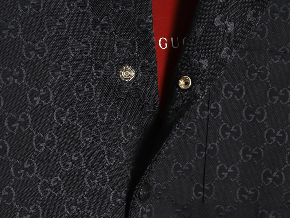 Gucci all-over double G jacquard shirt jacket TSK1