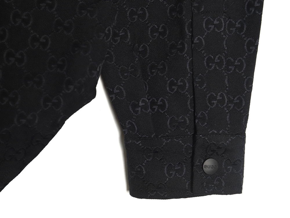 Gucci all-over double G jacquard shirt jacket TSK1