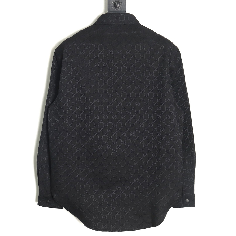 Gucci all-over double G jacquard shirt jacket TSK1