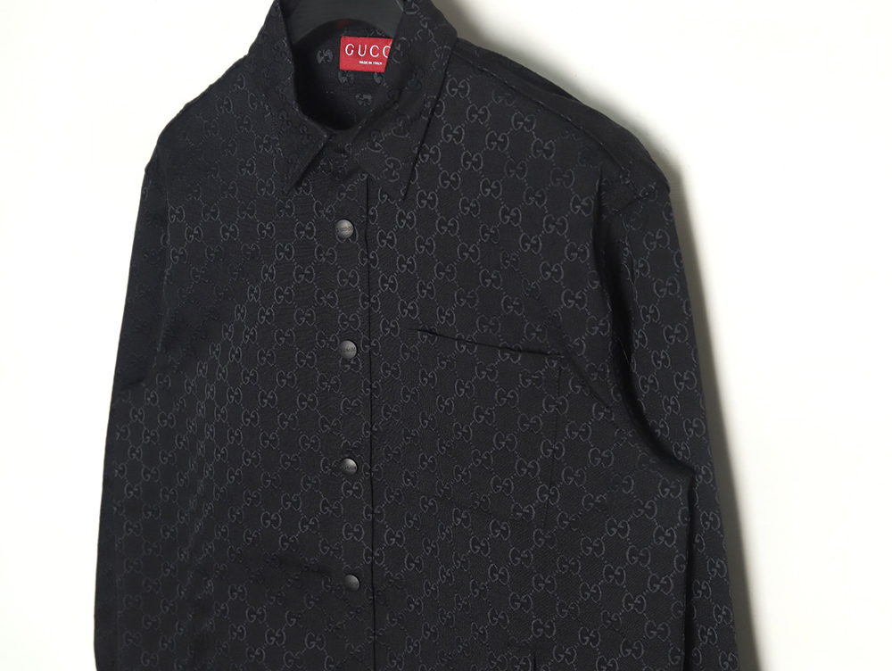 Gucci all-over double G jacquard shirt jacket TSK1