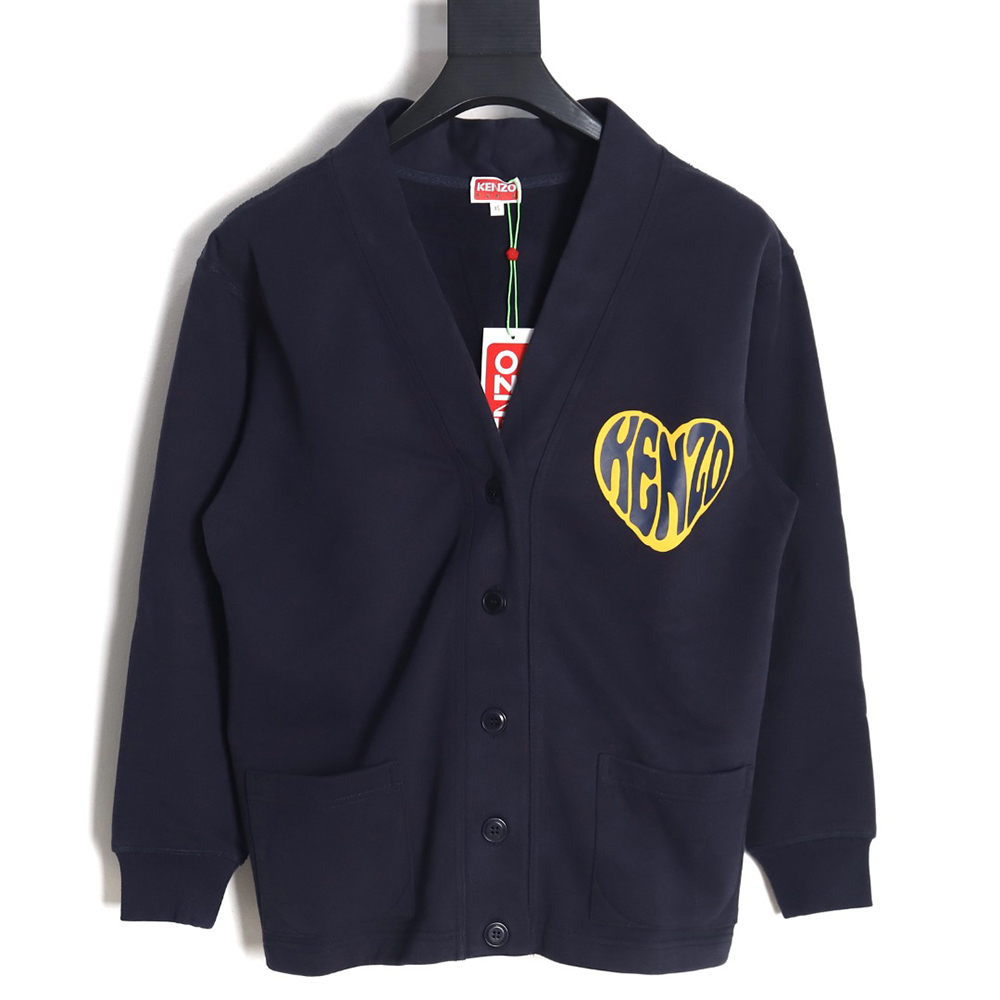 Kenzo Big Heart Sweatshirt Cardigan