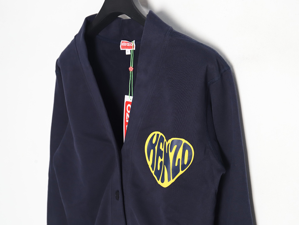 Kenzo Big Heart Sweatshirt Cardigan