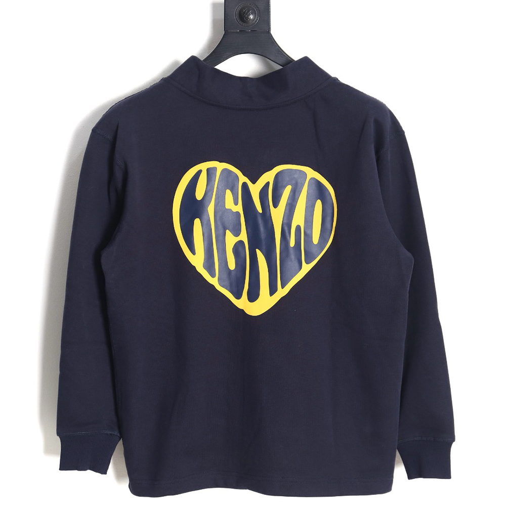 Kenzo Big Heart Sweatshirt Cardigan