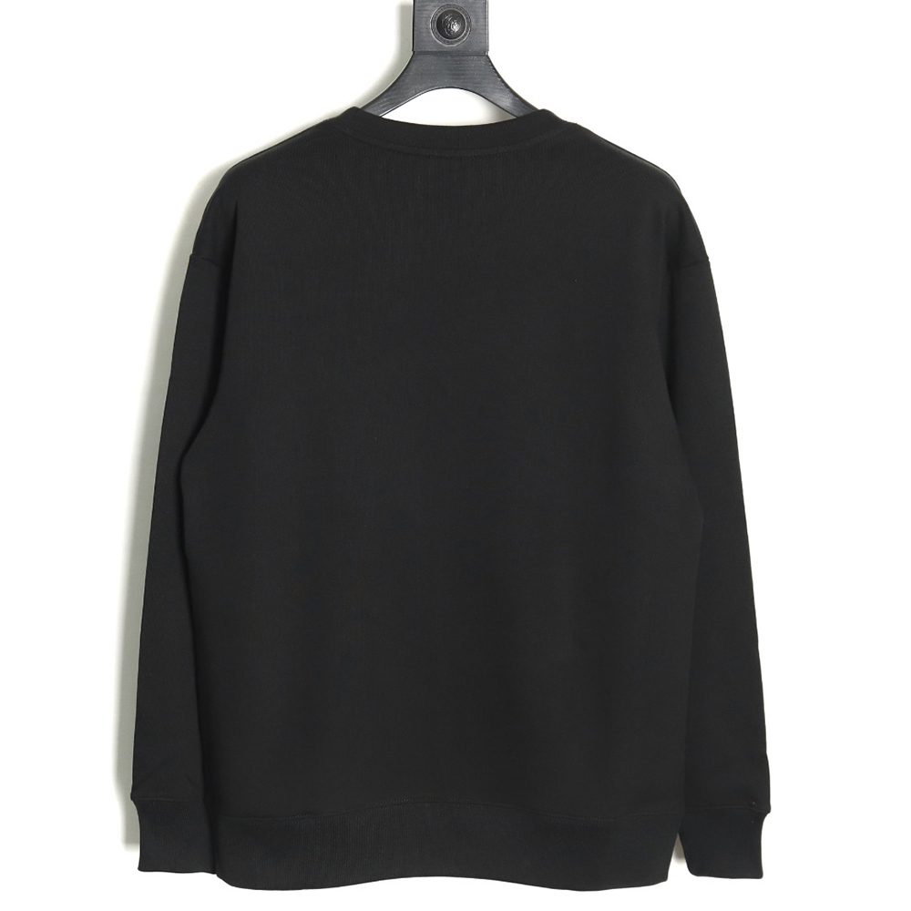 Prada triangle logo collar lettering round neck sweatshirt TSK1