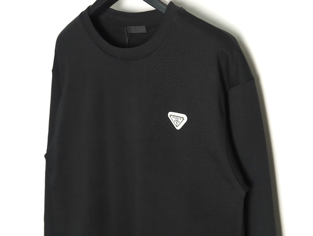 Prada Triangle Logo Single Sleeve Round Neck Sweatshirt TSK1