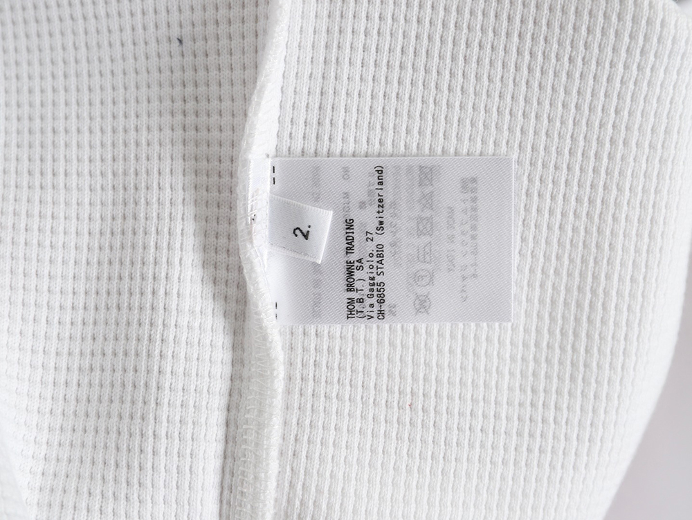 Thom Browne Classic Waffle Crew Neck