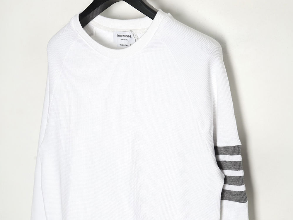 Thom Browne Classic Waffle Crew Neck