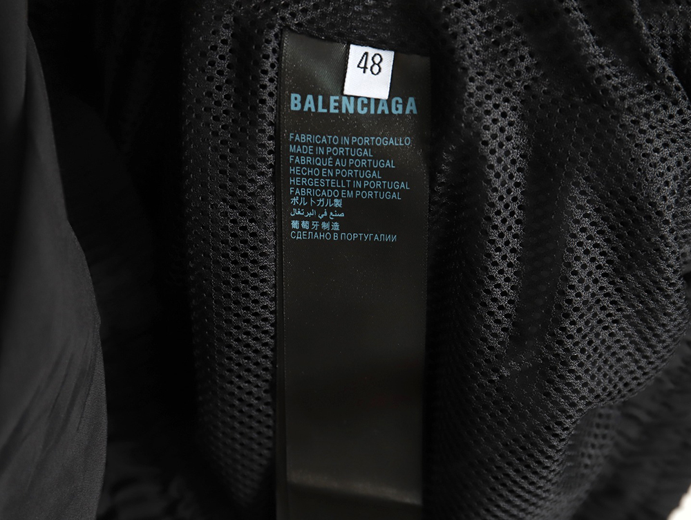 Balenciaga Double B Yellow Tape Waterproof Jacket