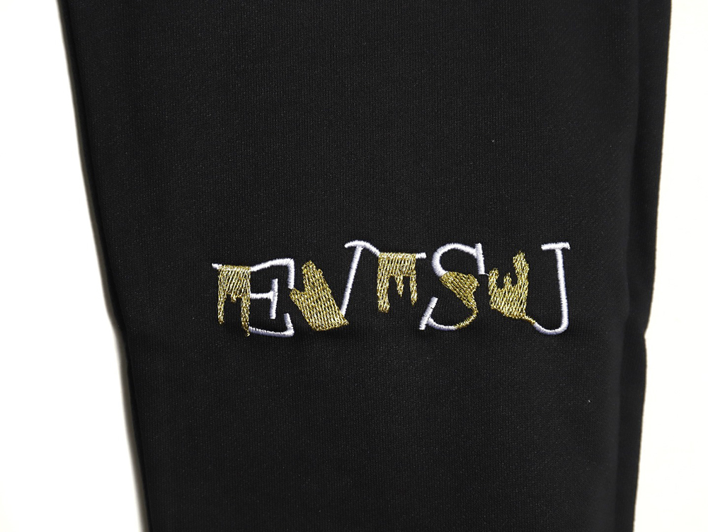 Evisu Gold Embroidered Printed Letters Casual Drawstring Sweatpants