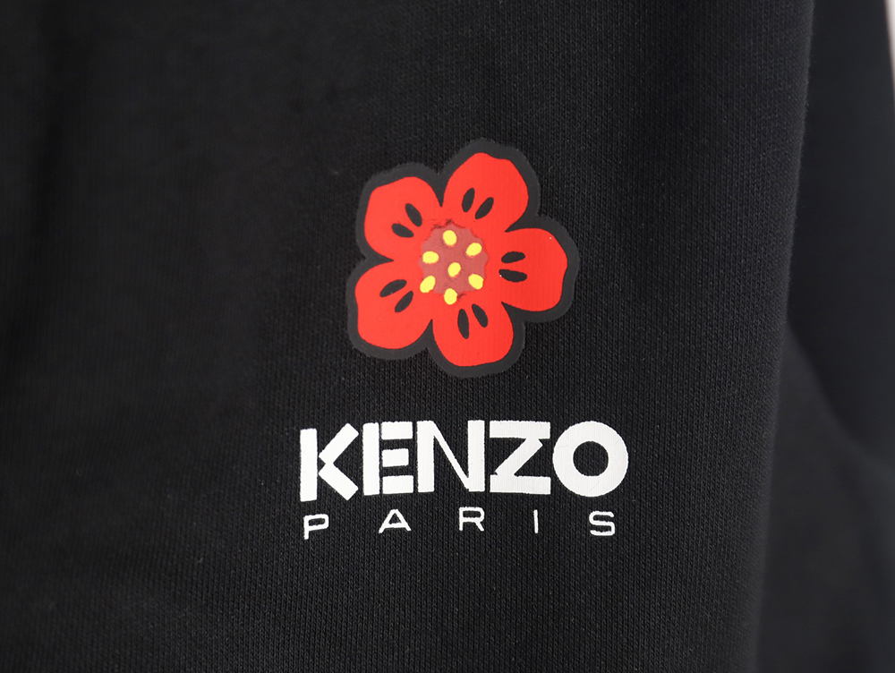 Kenzo Begonia flower print sweatshirt cardigan TSK1