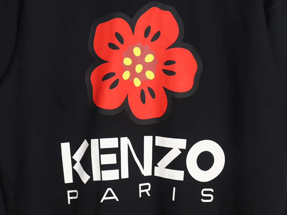 Kenzo Begonia flower print sweatshirt cardigan TSK1