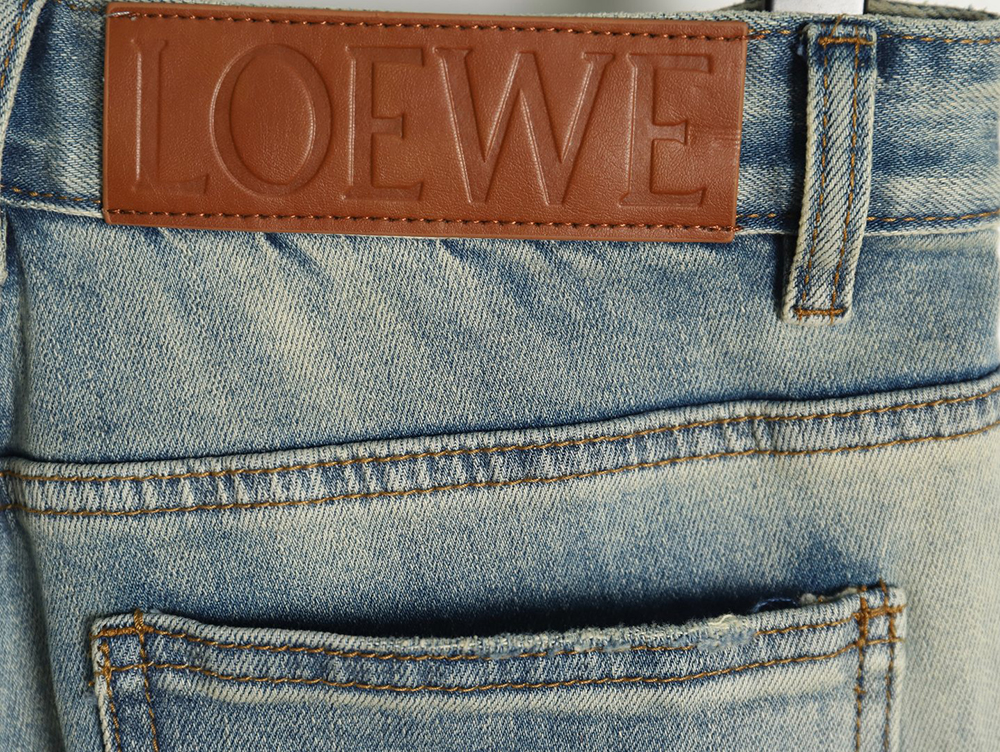 Loewe Glitch Embroidered Logo Jeans