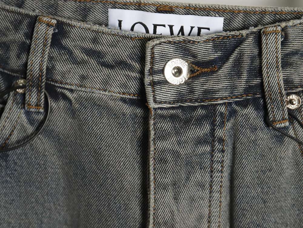 Loewe back embroidered logo jeans