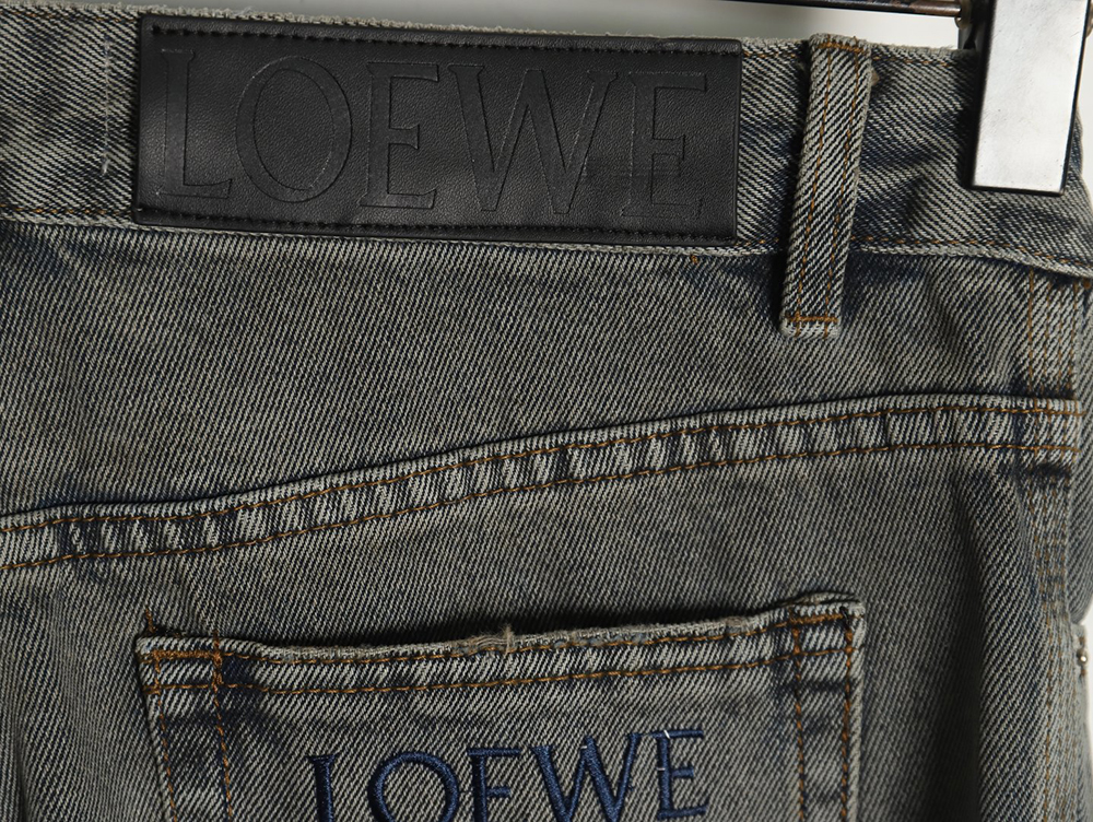 Loewe back embroidered logo jeans