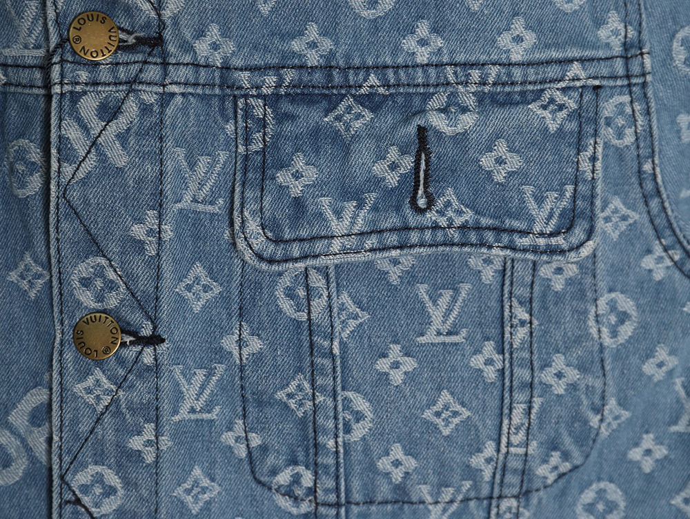 Louis vuitton & Supreme joint full print denim jacket