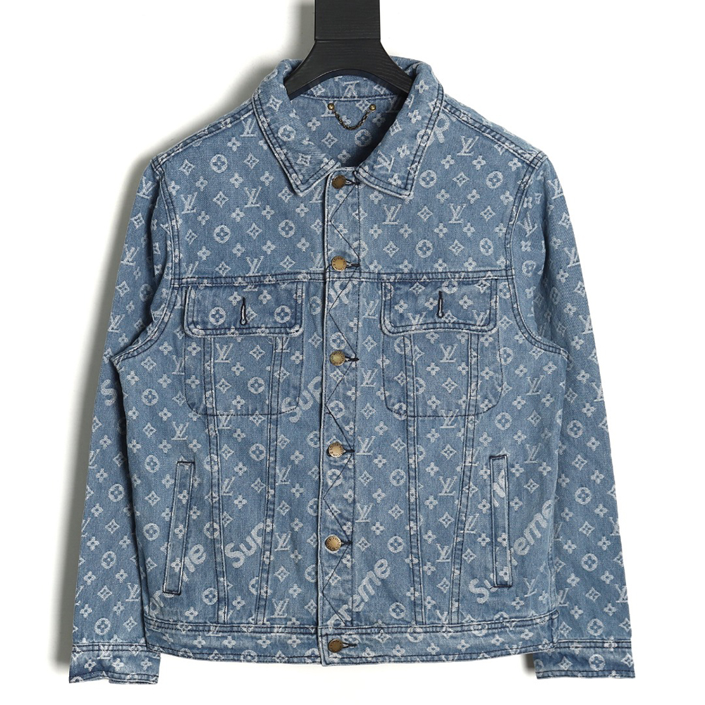 Louis vuitton & Supreme joint full print denim jacket