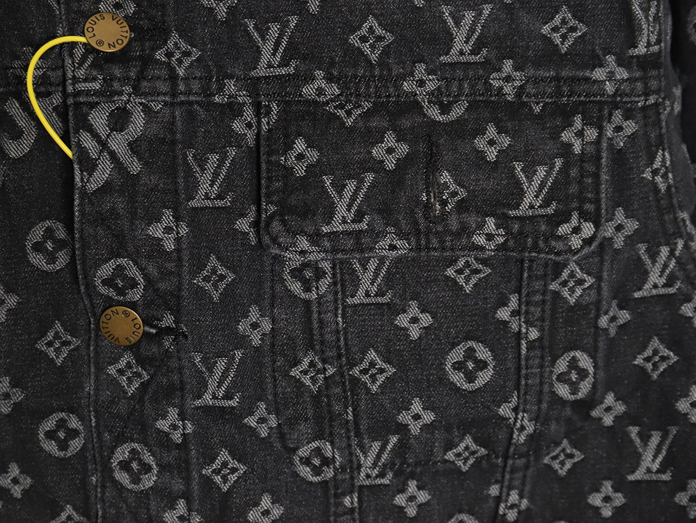 Louis vuitton & Supreme joint full print denim jacket TSK1