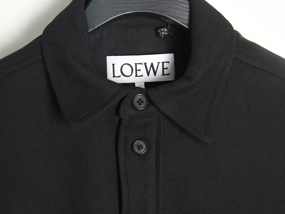 Loewe In Wool Embroidered Pocket Shirt Jacket