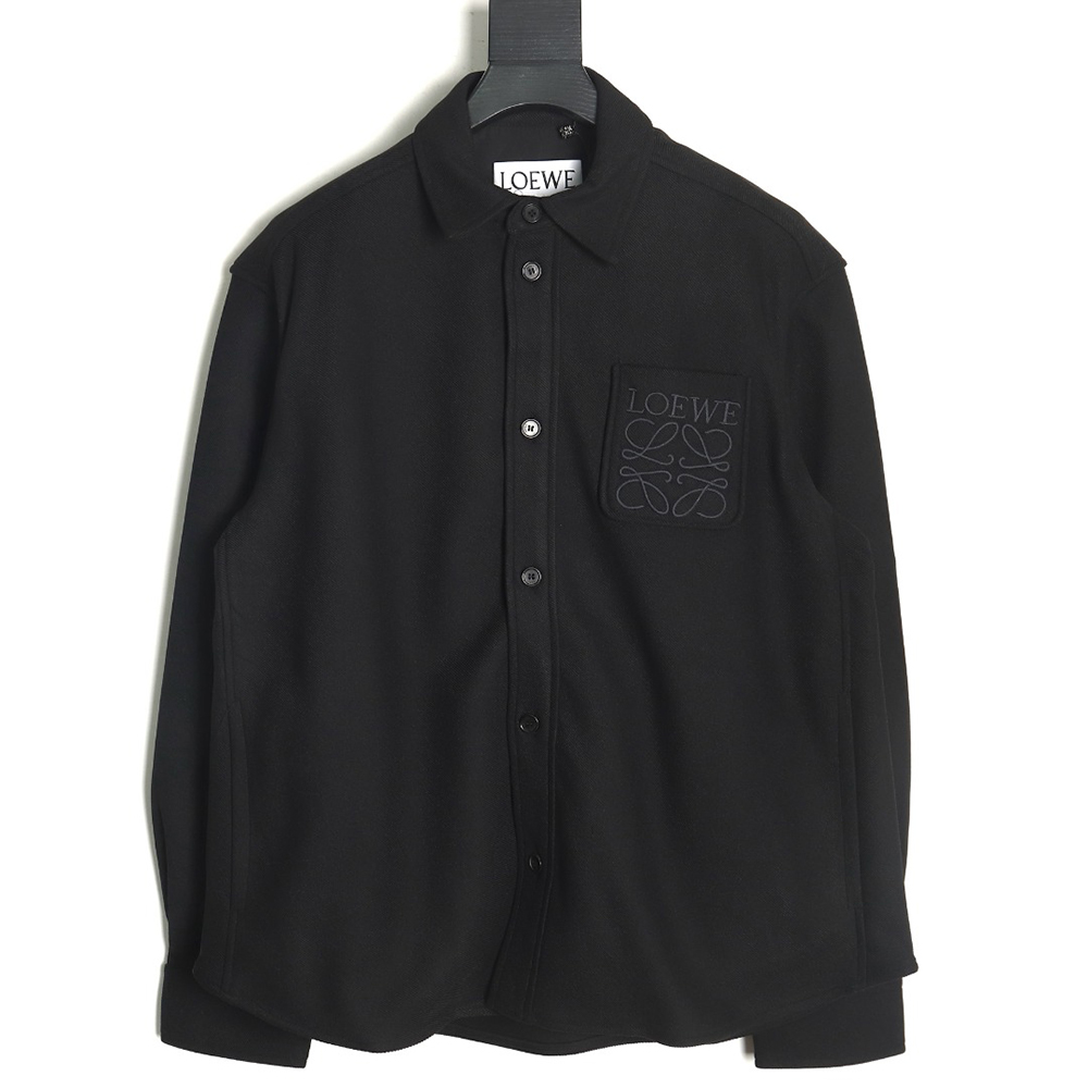 Loewe In Wool Embroidered Pocket Shirt Jacket