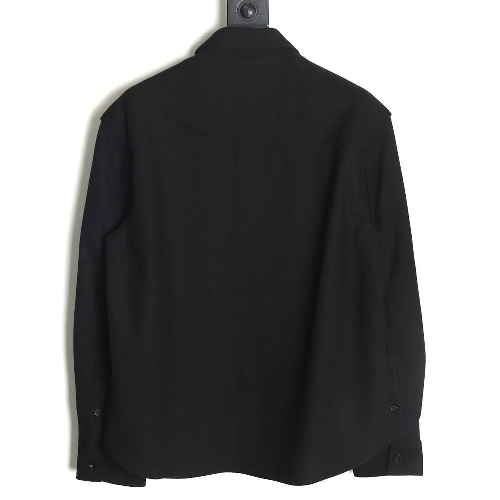 Loewe In Wool Embroidered Pocket Shirt Jacket