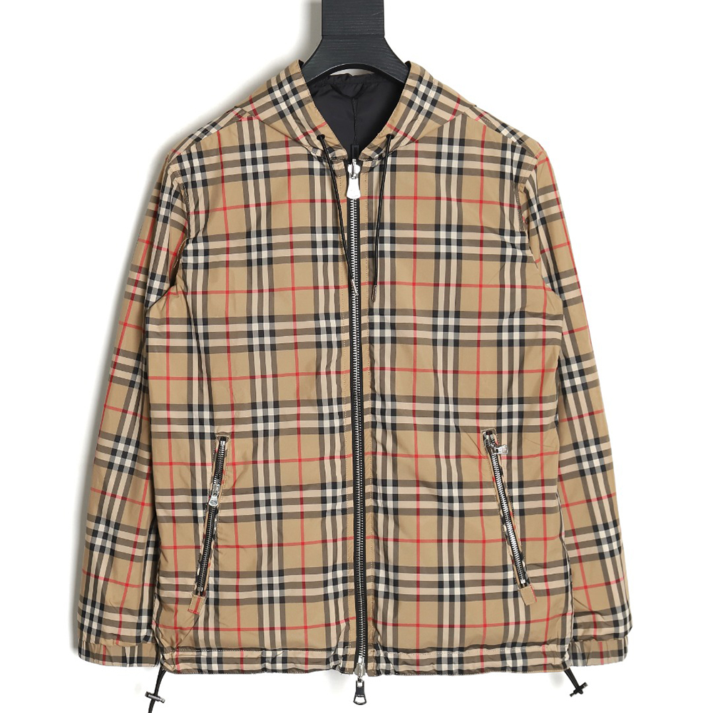 Burberry Check reversible hooded jacket