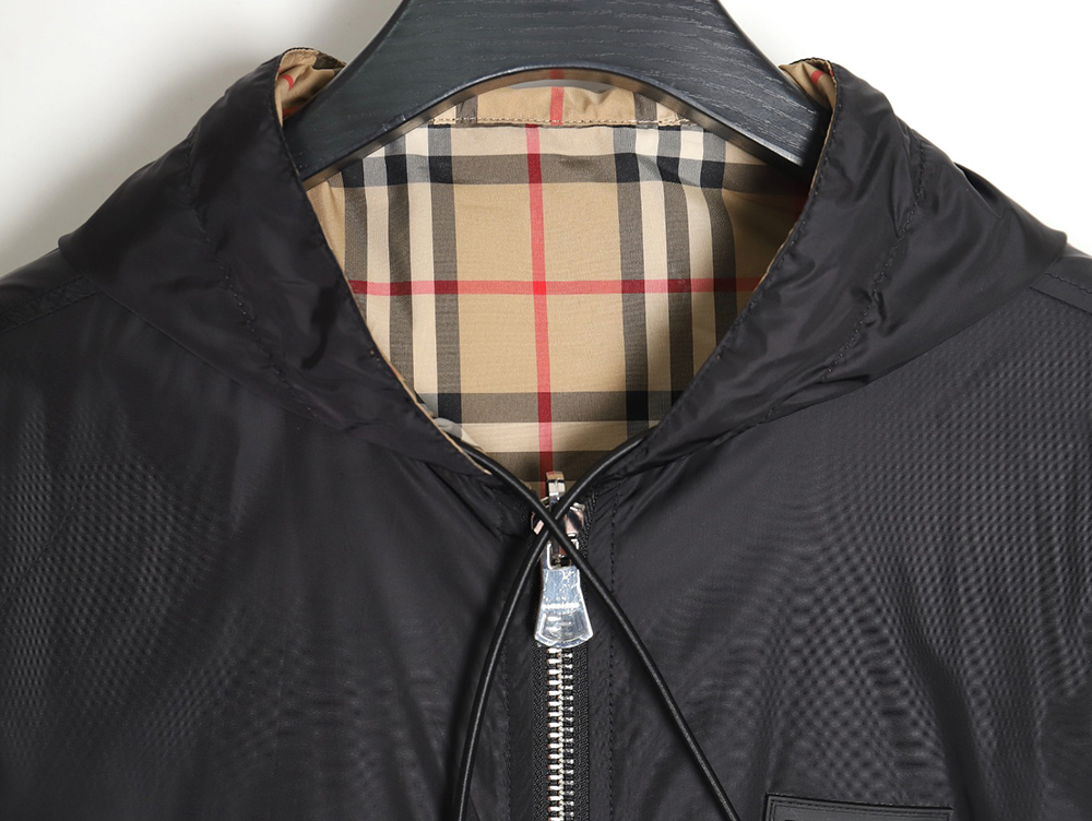 Burberry Check reversible hooded jacket